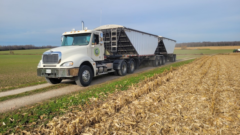 Claussen Farms Grain Hauling