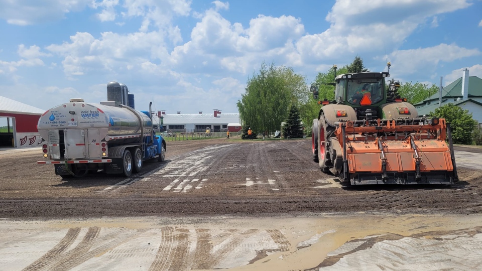 Claussen Farms Gravel Blending